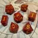 Set de dés draconiques - Dragon Rouge