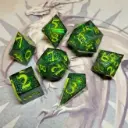Set de dés draconiques - Dragon d'Emeraude