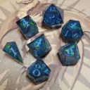 Set de dés draconiques - Dragon de Saphir