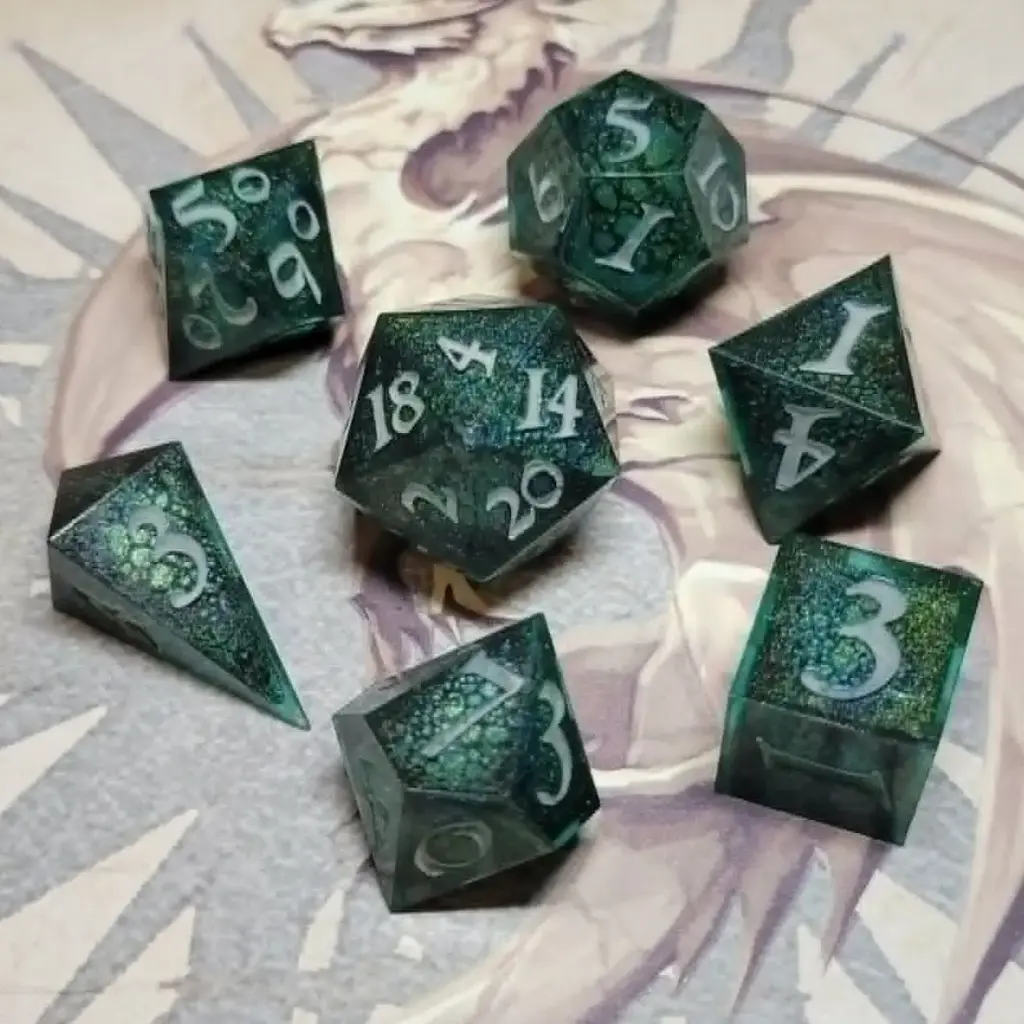 Set de dés draconiques - Dragon Lunaire