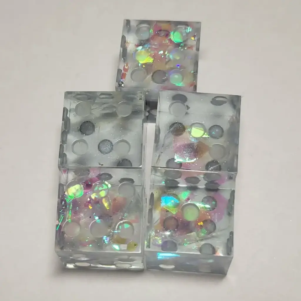 Lot de 5 dés 6 à personnaliser