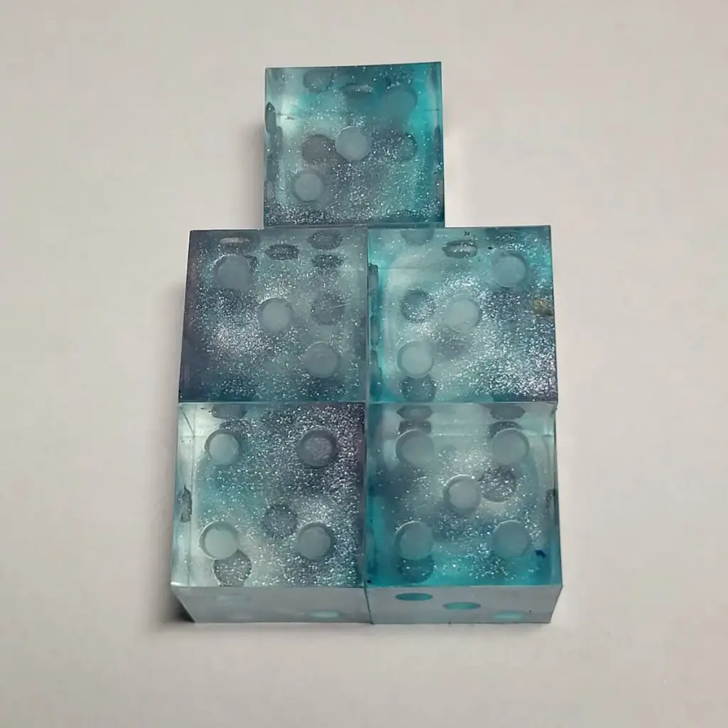 Lot de 5 dés 6 à personnaliser