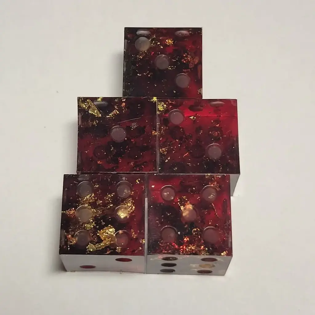 Lot de 5 dés 6 à personnaliser