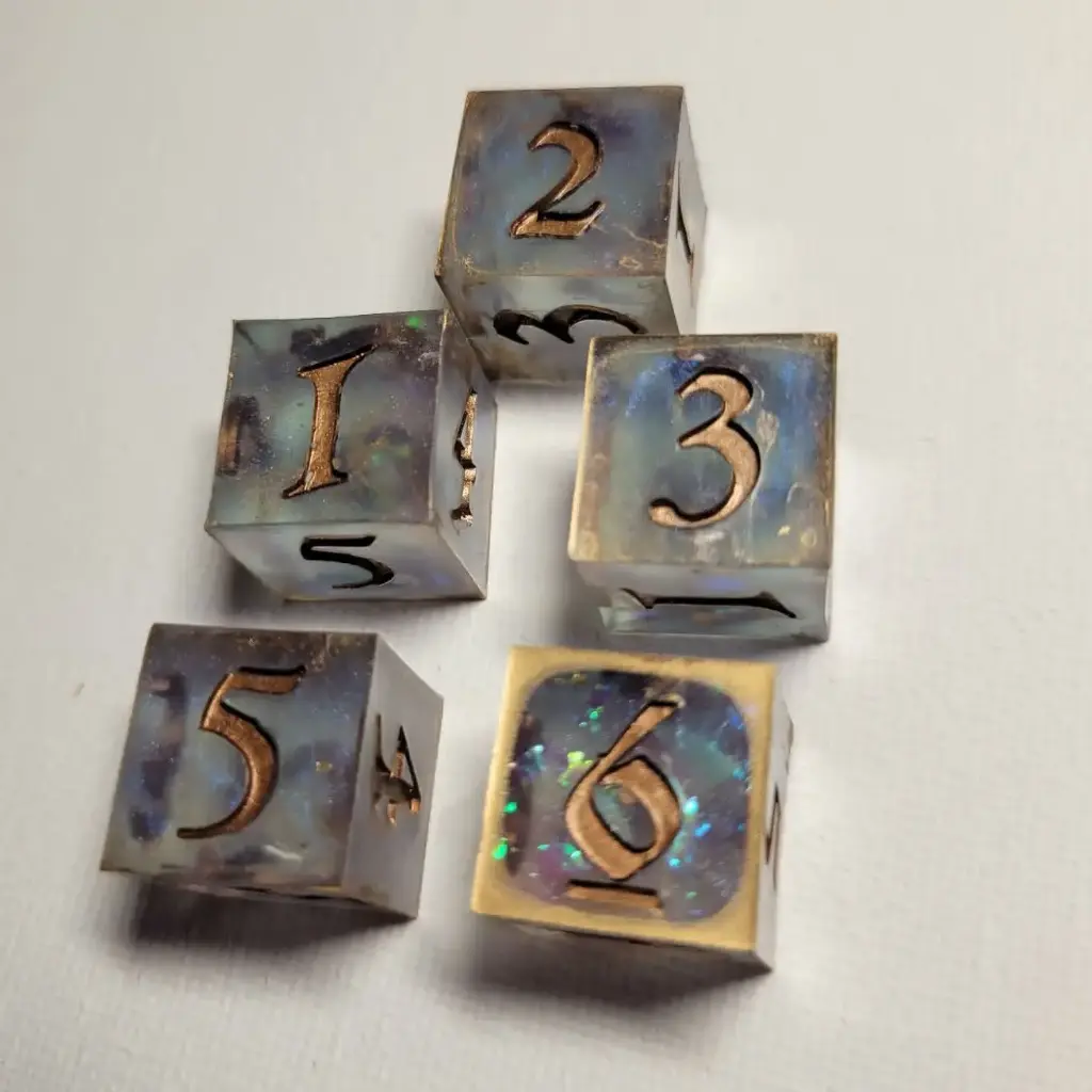 Lot de 5 dés 6 Etherdock