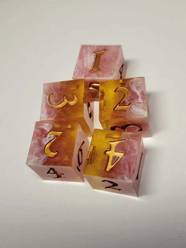 Lot de 5 dés 6