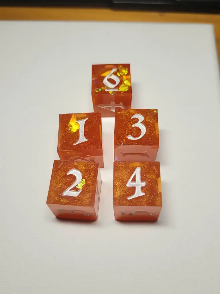 Lot de 5 dés 6