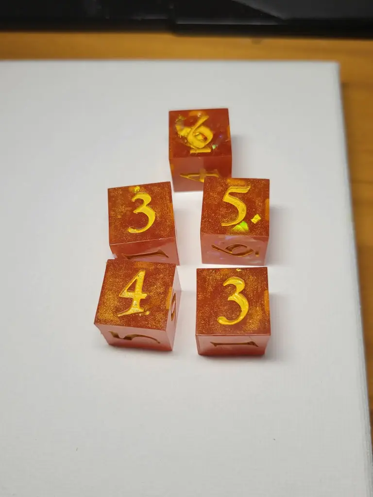 Lot de 5 dés 6