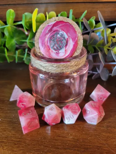 Set de dés + Pot "Sucre d'orge"