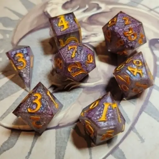 Set de dés draconiques - Dragon Solaire