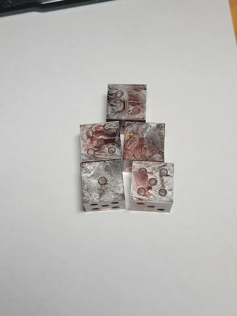 Lot de 5 dés 6 à personnaliser