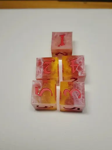 Lot de 5 dés 6