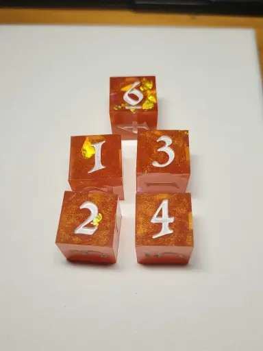 Lot de 5 dés 6